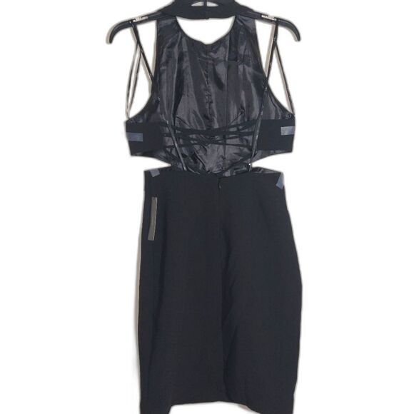 NWT Lulu's Women's Sleeveless Bodycon Cut Out Little Black Dress Black Size M - Picture 6 of 13